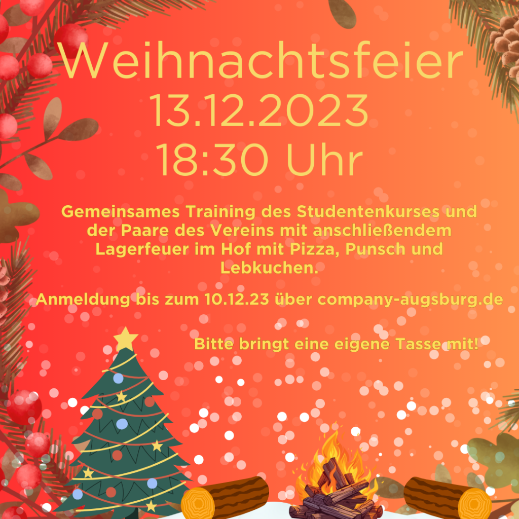 Weihnachtsfeier 2023 (+Anmeldung)